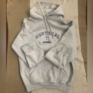 Montreal grey fleece hoodie